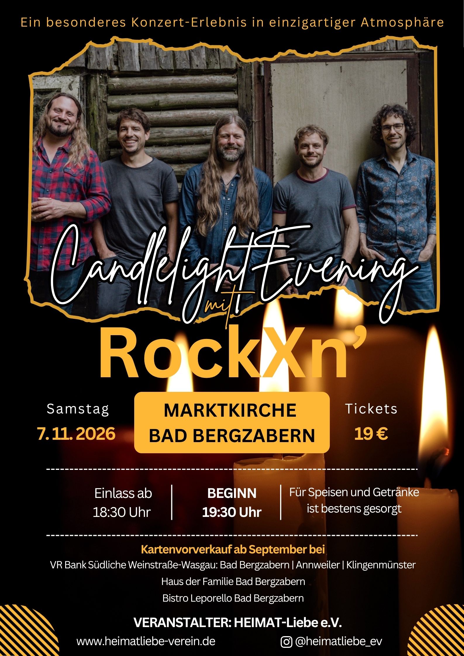 Der Kartenvorverkauf für Candlelight Evening ist gestartet!